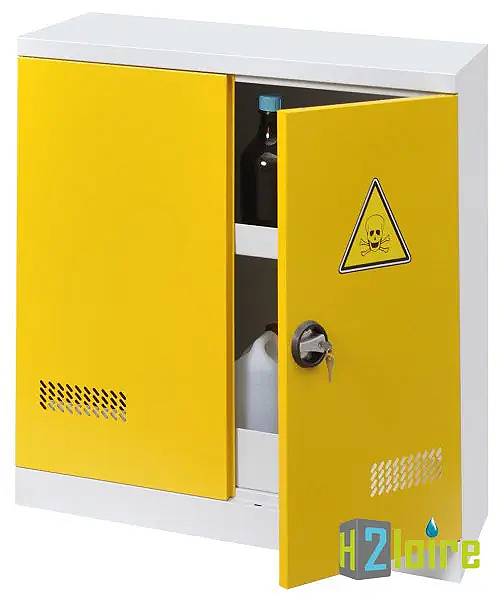 armoire de stockage pour produits inflammables basse 2 portes